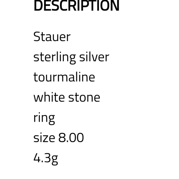 GENUINE BLUE TOURMALINE INDICOLITE .925 RING - Picture 7 of 15